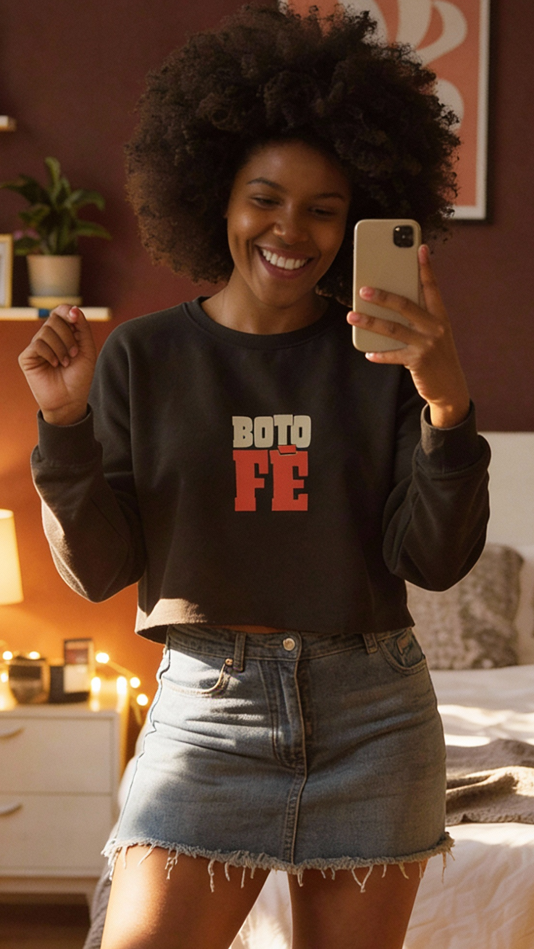 BOTO FÉ - Cropped Moletom